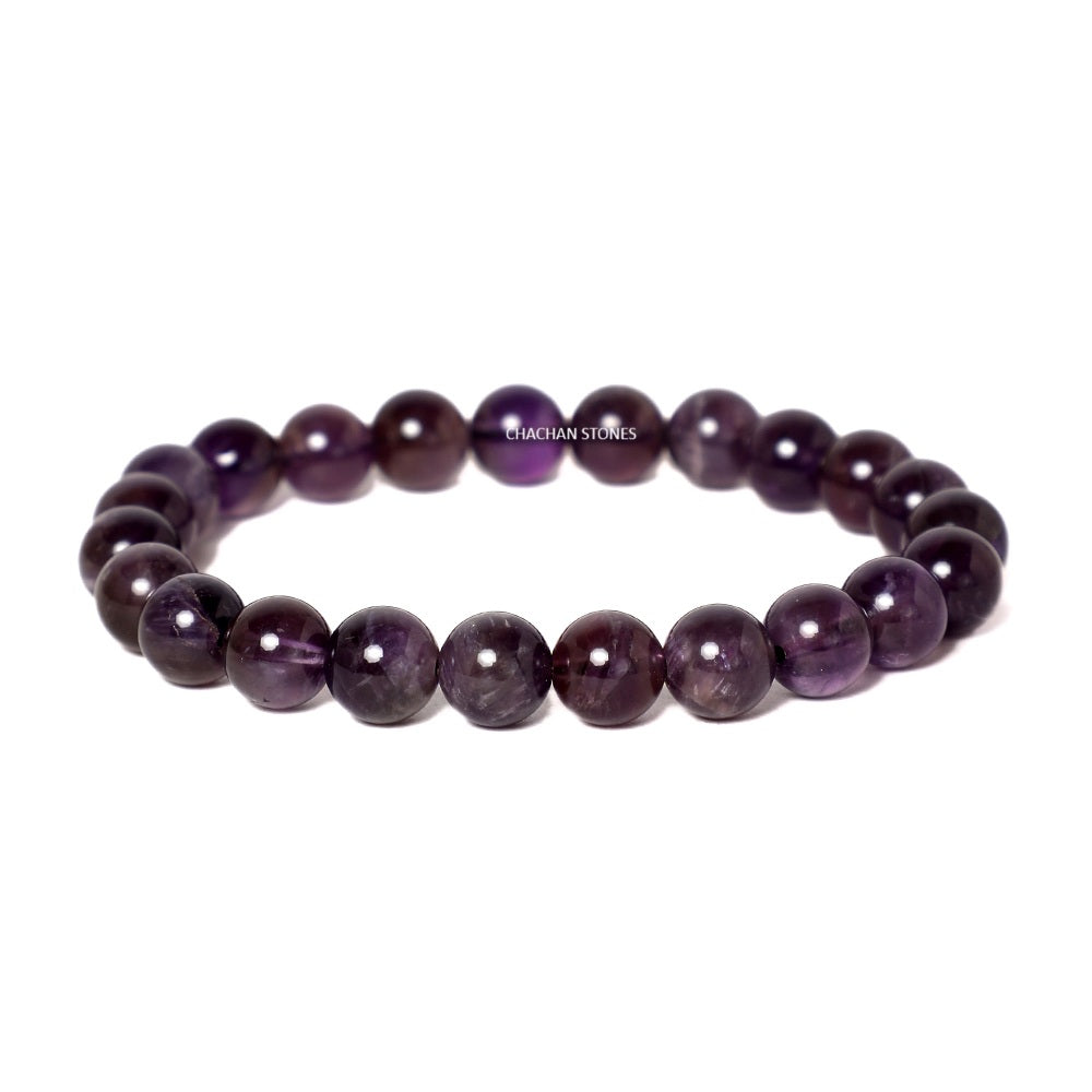 Amethyst Bracelet — Stone of Peace, Calm & Protection (8mm)