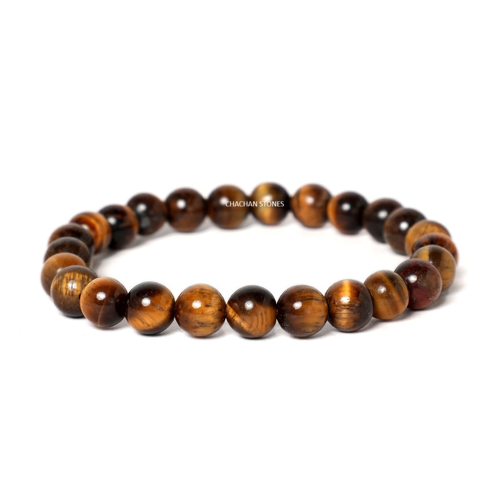 Tiger Eye Bracelet — Stone of Courage & Protection (8mm)