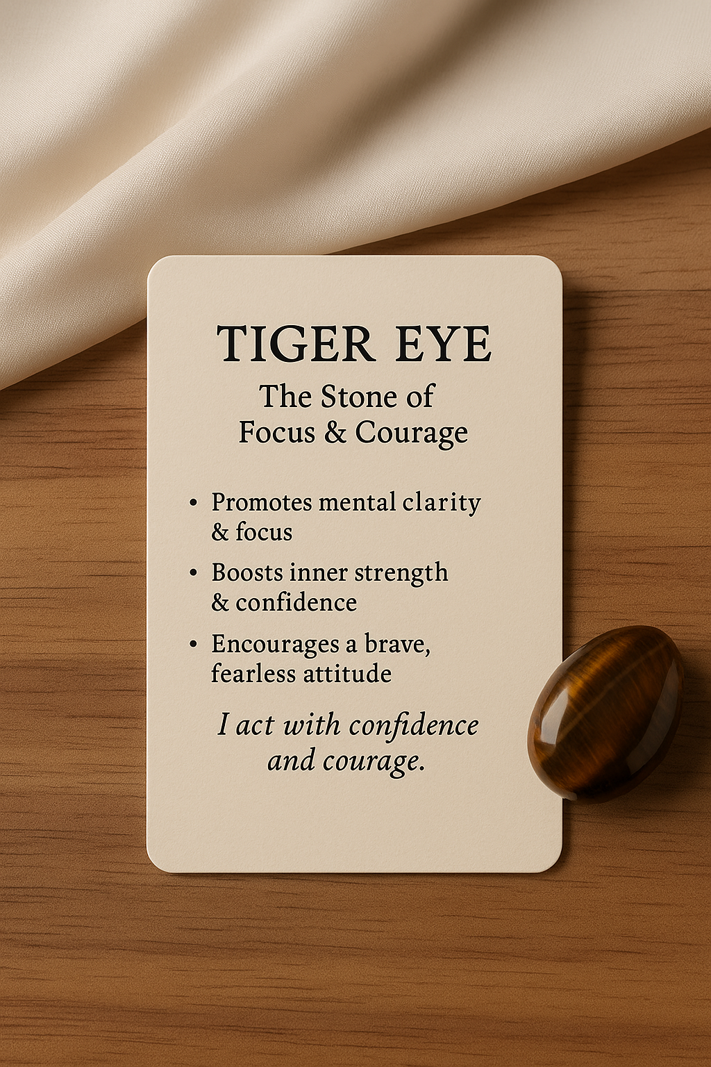Tiger Eye Bracelet — Stone of Courage & Protection (8mm)