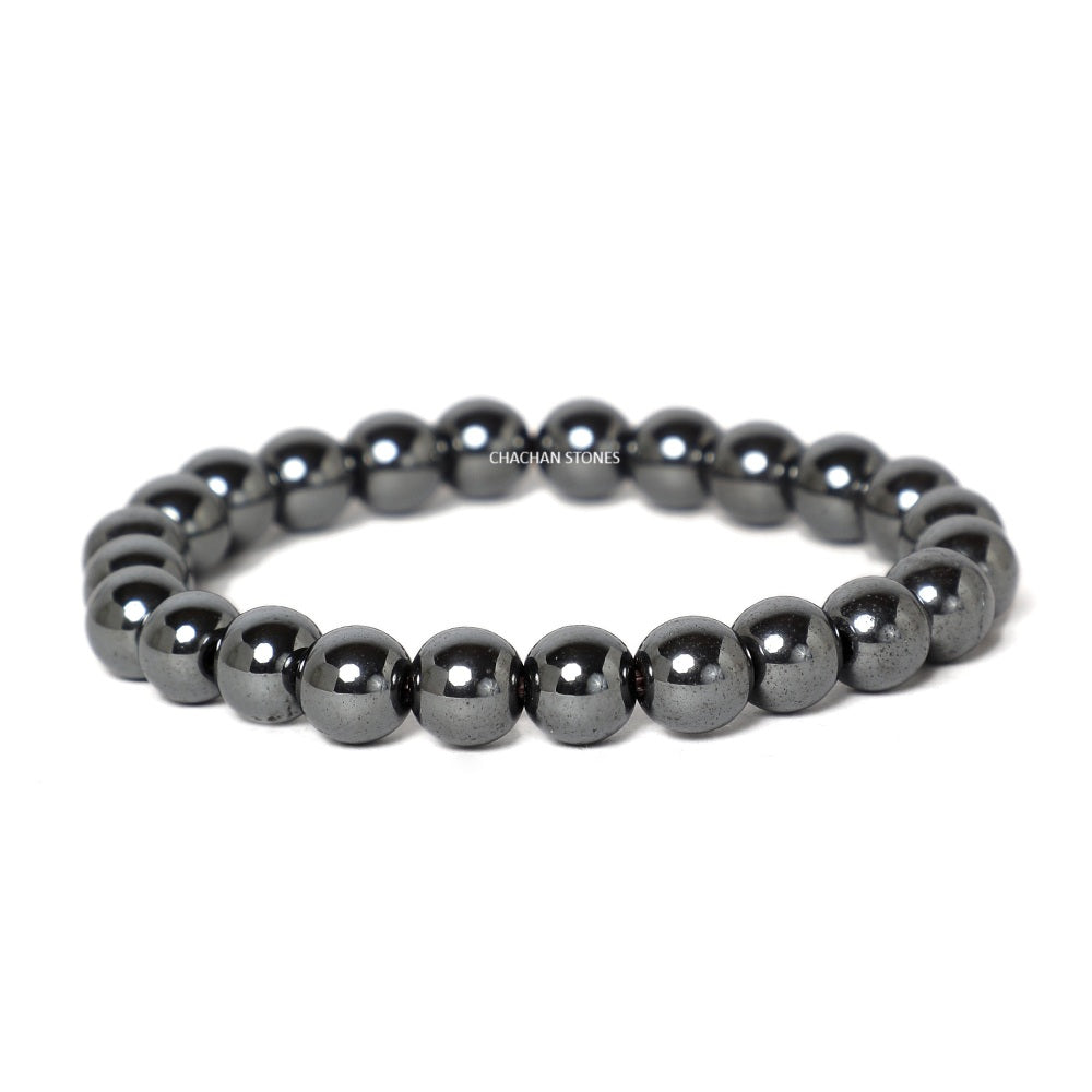 Hematite Bracelet — Stone of Grounding & Protection (8mm)
