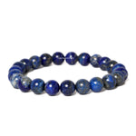 Blue beaded bracelet on a white background with 'CHACHA STORIES' branding.