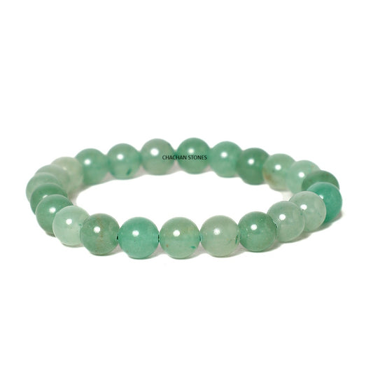 Green Aventurine Bracelet — Stone of Opportunity, Luck & Growth (8mm)