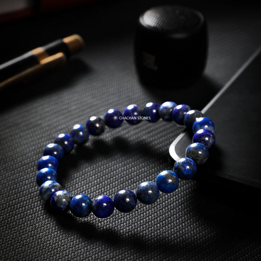Lapis Lazuli Bracelet — Stone of Wisdom, Truth & Inner Power (8mm)