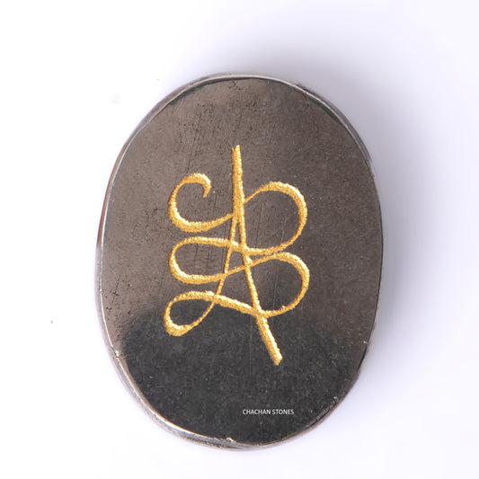 Pyrite Zibu Healing Coin –  for Wealth & Abundance