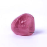 Pink crystal stone on a white background